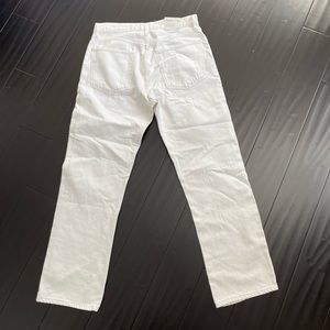 Agolde Straight Leg Jeans in white